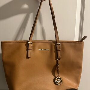 Michael Kors Tan Leather Tote Bag
